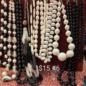 Elegant White Beaded Necklace